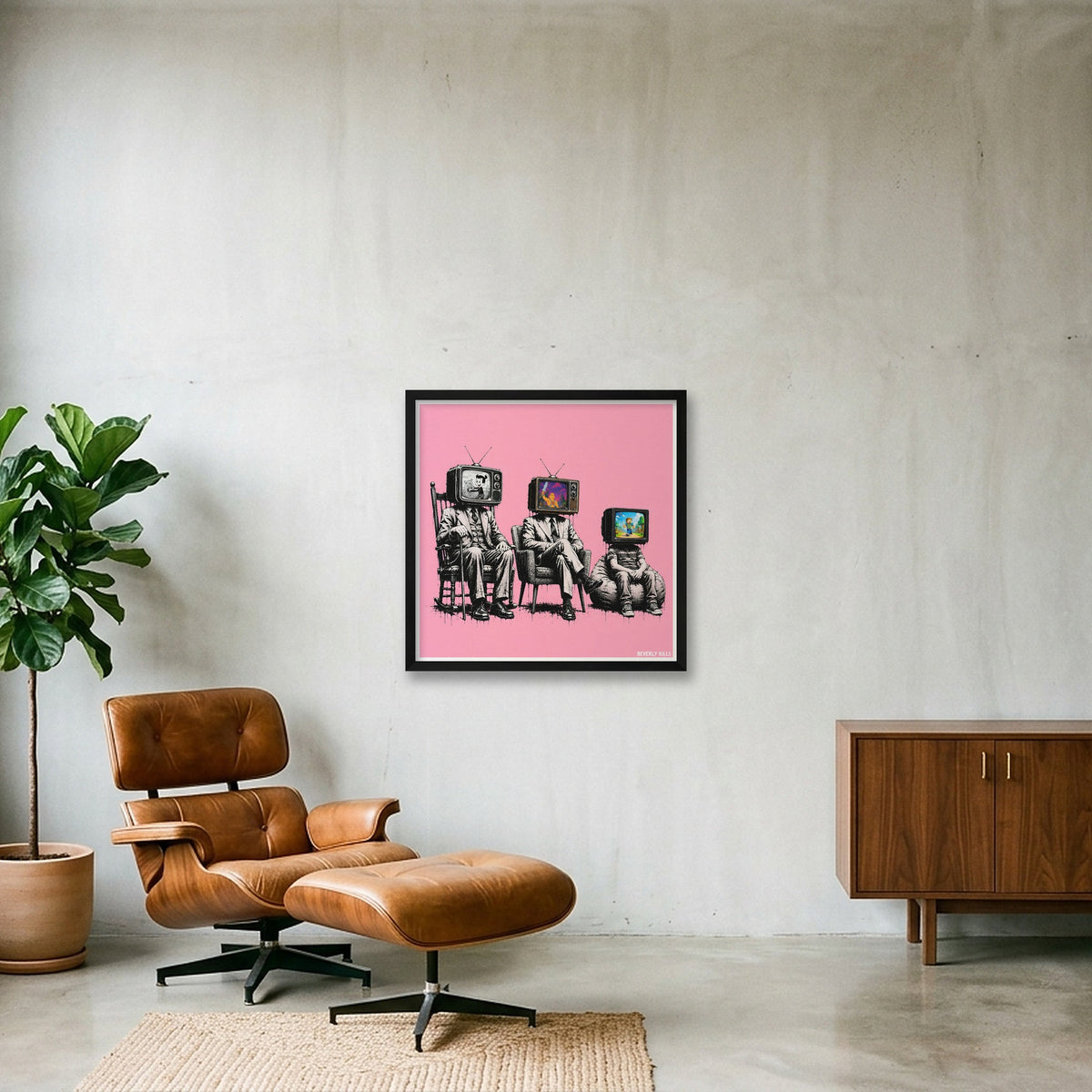 Three Generations  — 50×50cm, 20×20" Black Frame