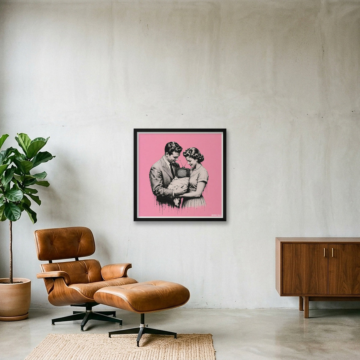 First Screen — 50×50cm, 20×20" Black Frame