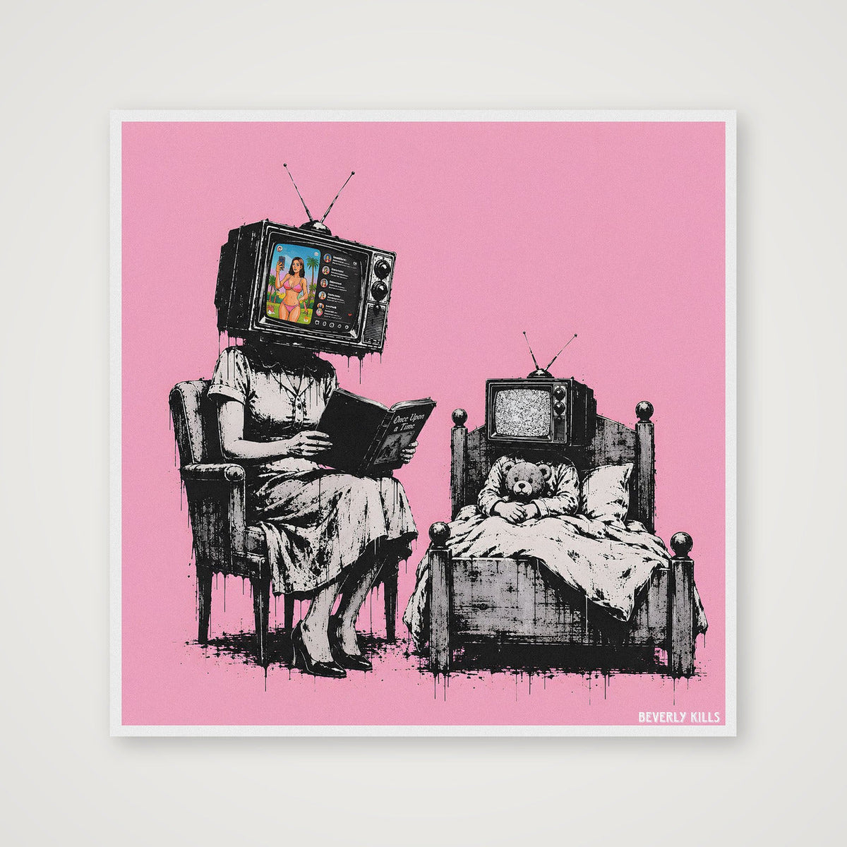 Bedtime Story — 70×70cm, 28×28" Print only