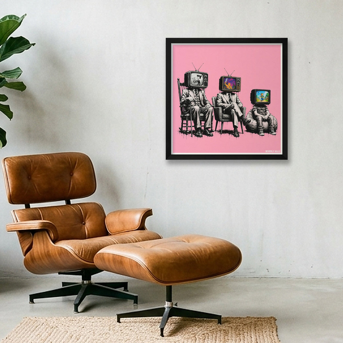 Three Generations  — 40×40cm, 16×16" Black Frame