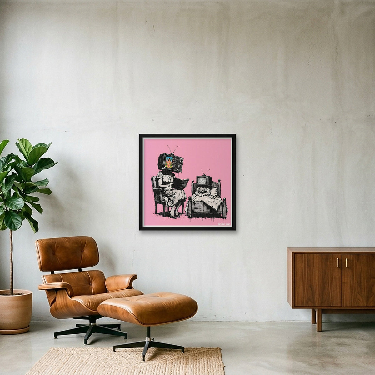 Bedtime Story — 50×50cm, 20×20" Black Frame